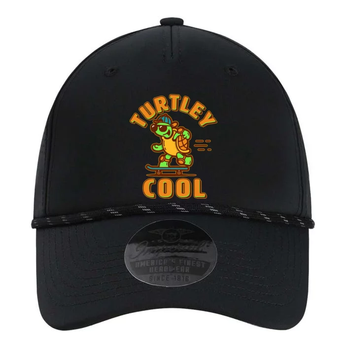 Funny Retro Turtley Cool Skateboarding Turtle Performance The Dyno Cap