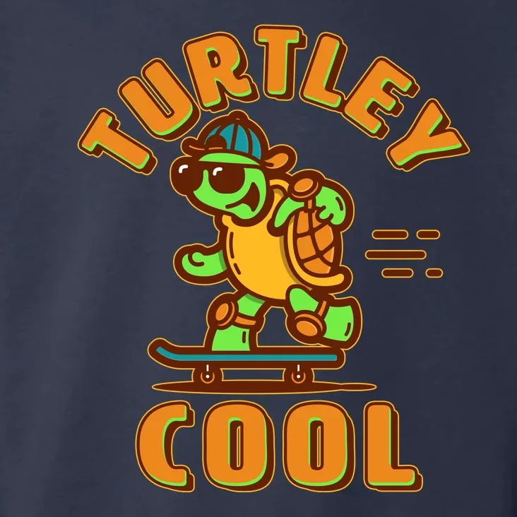 Funny Retro Turtley Cool Skateboarding Turtle Toddler Hoodie