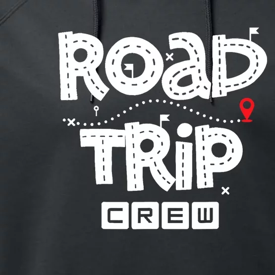 Family Road Trip Squad - Road Trip Crew Performance Fleece Hoodie