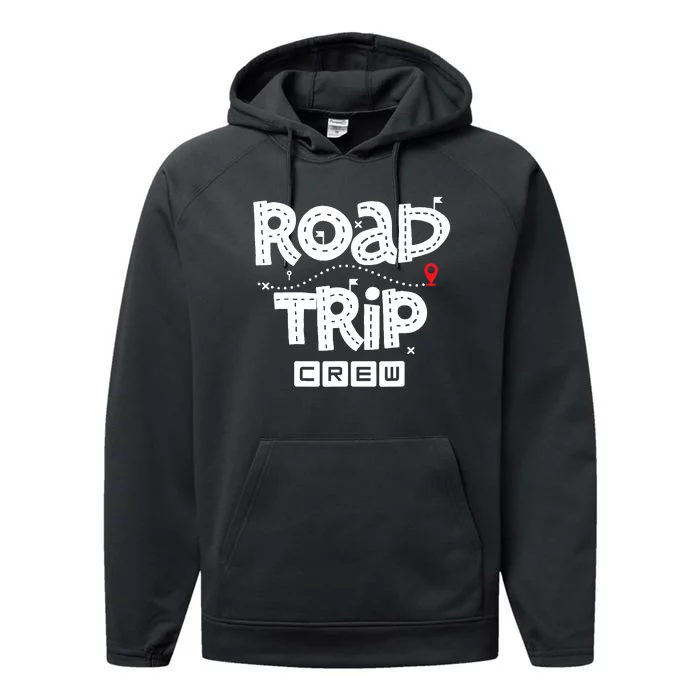 Family Road Trip Squad - Road Trip Crew Performance Fleece Hoodie