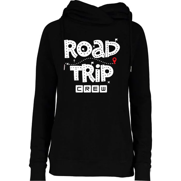 Family Road Trip Squad - Road Trip Crew Womens Funnel Neck Pullover Hood