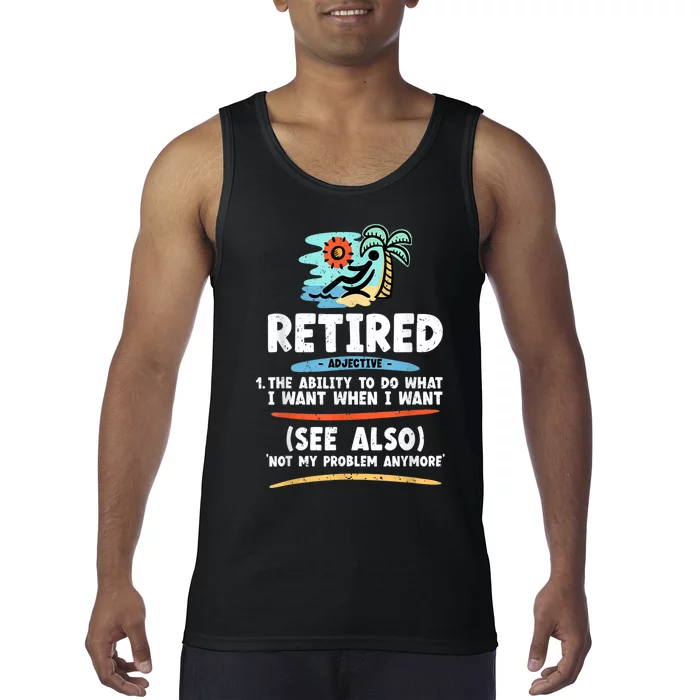 Funny Retired Tshirt, Funny Grandpa Tshirt, Funny Grandma Tank Top