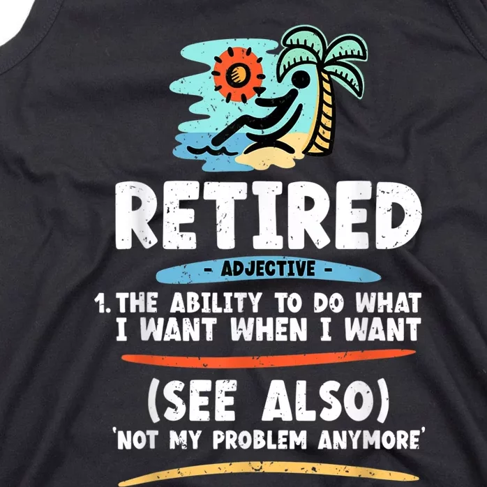 Funny Retired Tshirt, Funny Grandpa Tshirt, Funny Grandma Tank Top