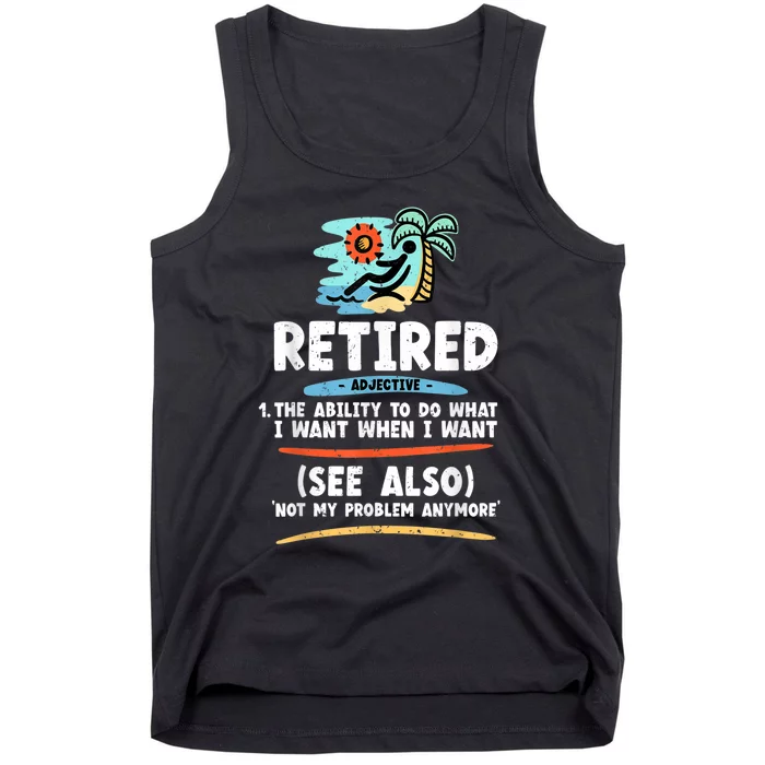 Funny Retired Tshirt, Funny Grandpa Tshirt, Funny Grandma Tank Top