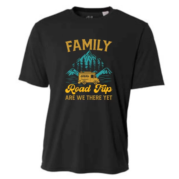 Family Road Trip Are We There Yet RV Camping Gift Cooling Performance Crew T-Shirt