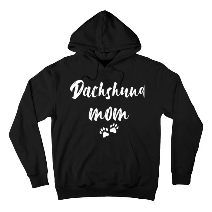 Funny Rockin The Dog Mom And Aunt Life Dog Lover Auntie Gift Tall Hoodie