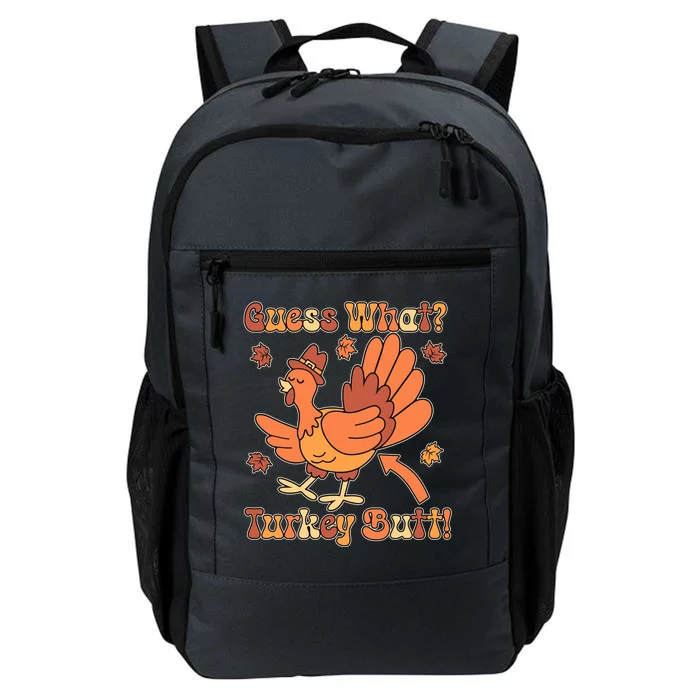 Funny Retro Thanksgiving Guess What Turkey Butt Daily Commute Backpack