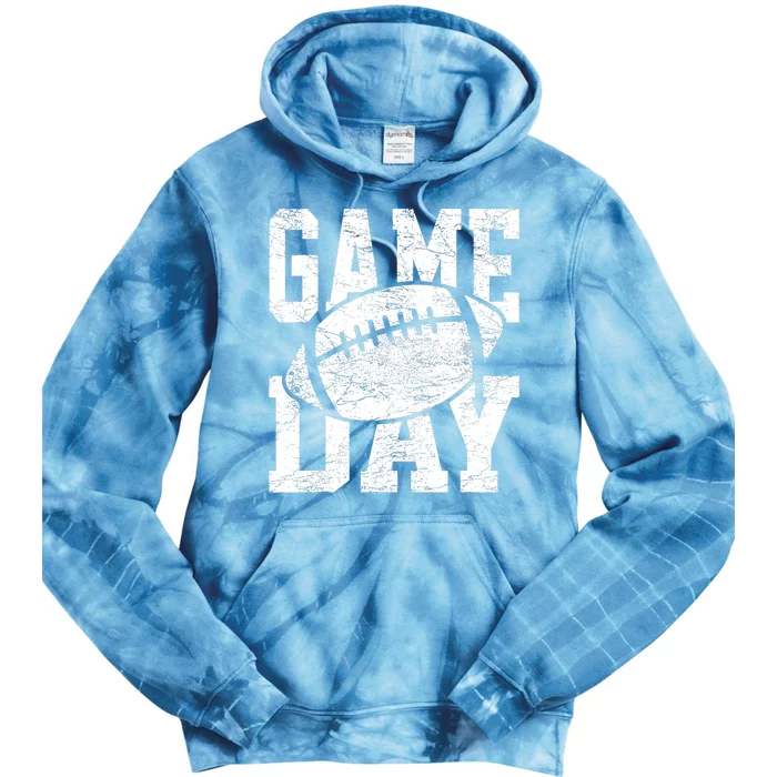 Funny Retro Team Sports Vintage Football Season Game Day Tie Dye Hoodie