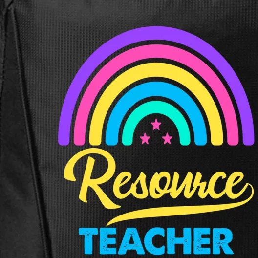 Funny Resource Teacher Rainbow Special Education Teachers Gift City Backpack