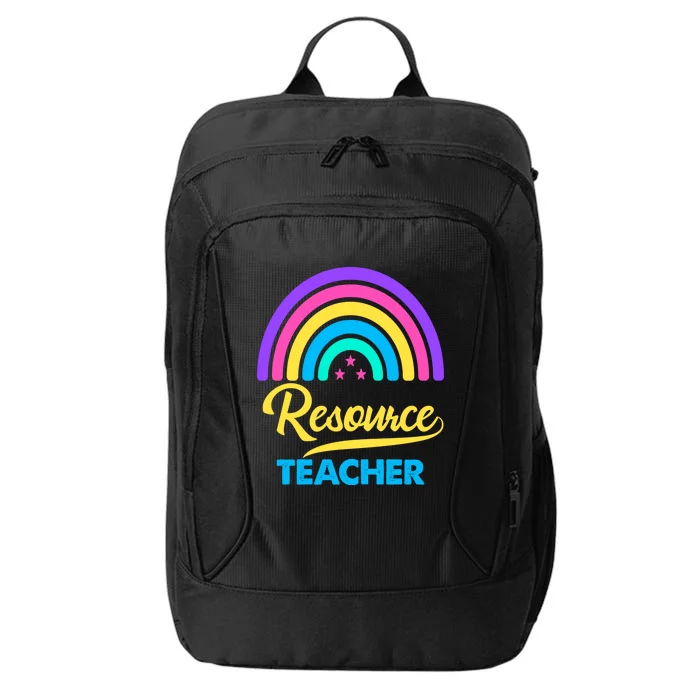 Funny Resource Teacher Rainbow Special Education Teachers Gift City Backpack