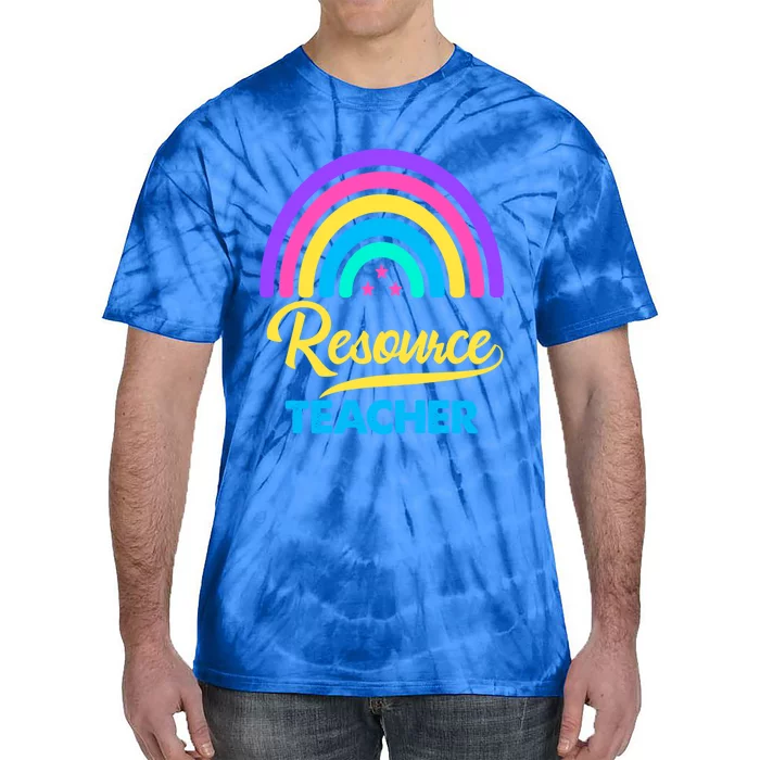 Funny Resource Teacher Rainbow Special Education Teachers Gift Tie-Dye T-Shirt