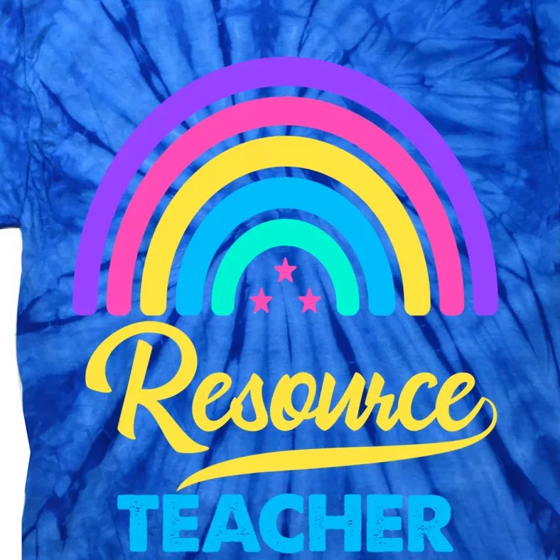 Funny Resource Teacher Rainbow Special Education Teachers Gift Tie-Dye T-Shirt