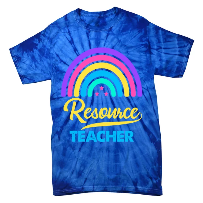 Funny Resource Teacher Rainbow Special Education Teachers Gift Tie-Dye T-Shirt