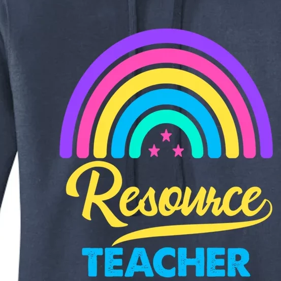 Funny Resource Teacher Rainbow Special Education Teachers Gift Women's Pullover Hoodie