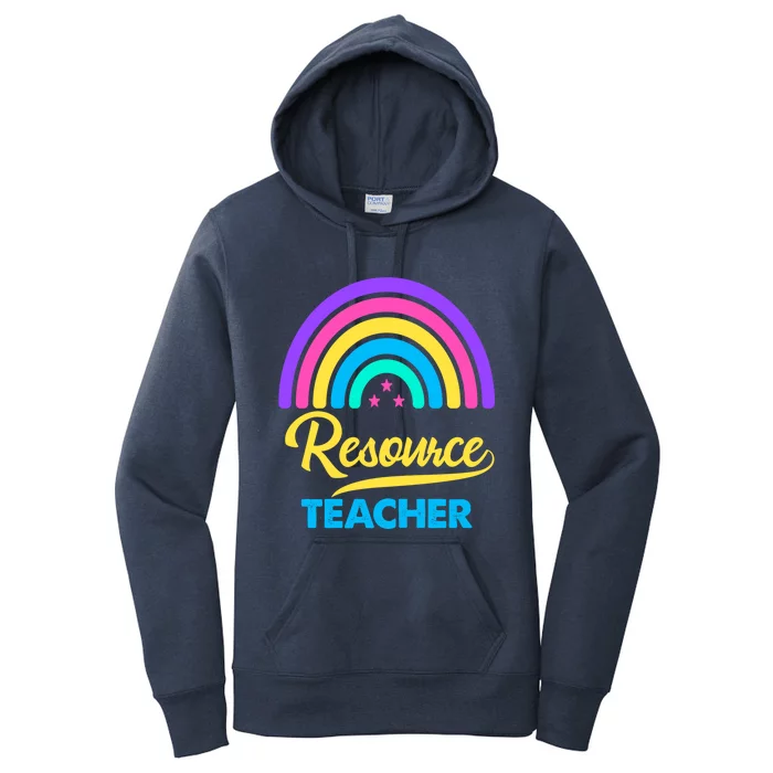 Funny Resource Teacher Rainbow Special Education Teachers Gift Women's Pullover Hoodie