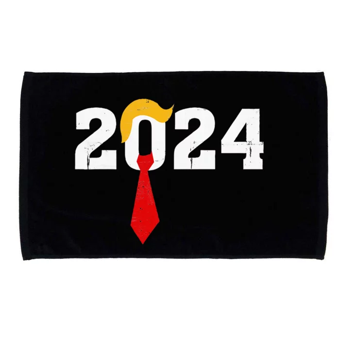 Funny Retro Trump 2024 Still Vote Felon Microfiber Hand Towel