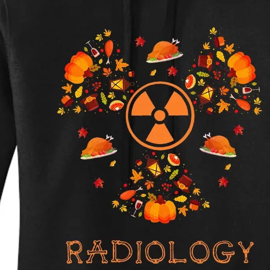 Fall Radiology Thanksgiving Radiologist Xray Pumpkin Women's Pullover Hoodie