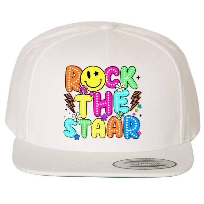 Funny Rock The Test Testing Day Teacher Student Motivational Wool Snapback Cap