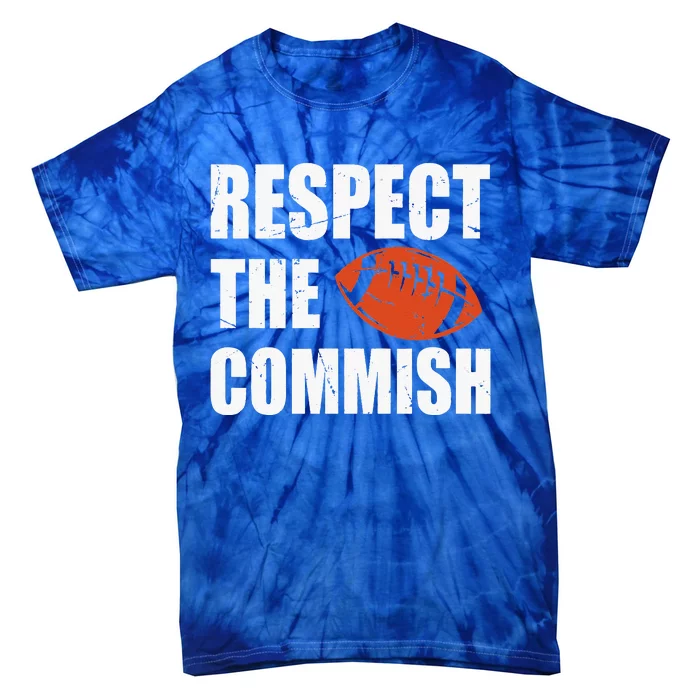 Football Respect The Commish Fantasy Football Champion Tie-Dye T-Shirt