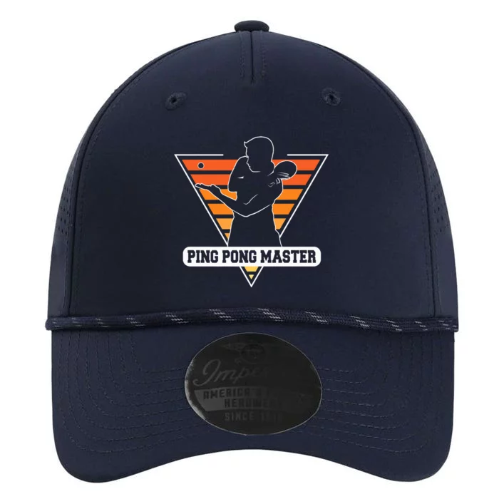 Funny Retro Tabletennis Ping Pong Quote Ping Pong Master Premium Performance The Dyno Cap