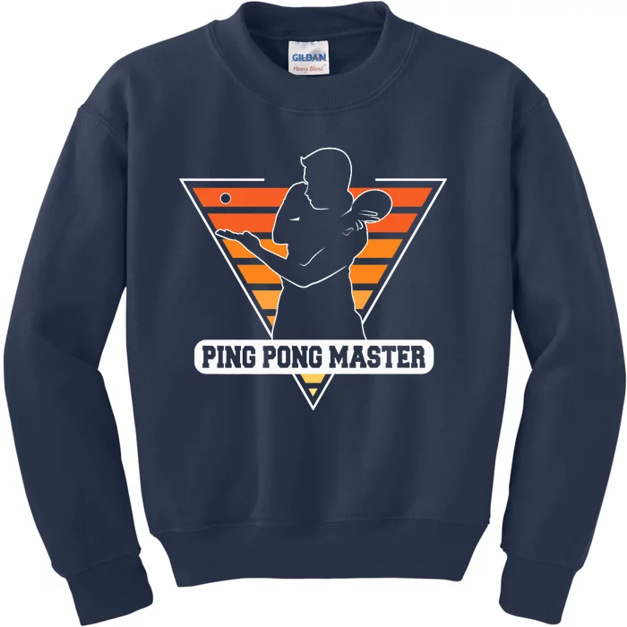 Funny Retro Tabletennis Ping Pong Quote Ping Pong Master Premium Kids Sweatshirt