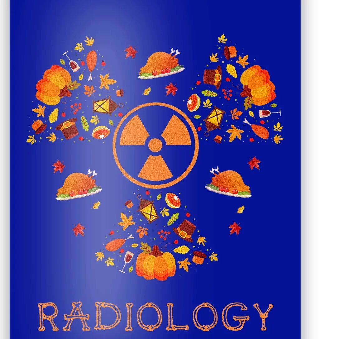 Fall Radiology Thanksgiving Radiologist Xray Pumpkin Poster