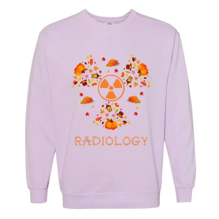 Fall Radiology Thanksgiving Radiologist Xray Pumpkin Garment-Dyed Sweatshirt