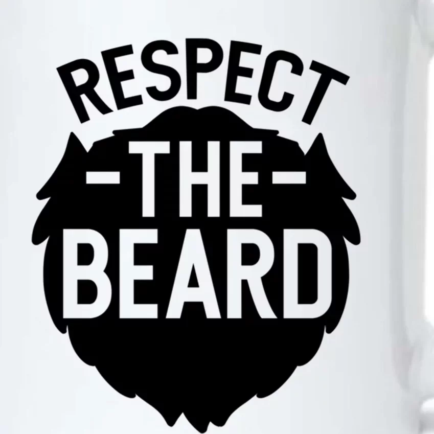 Funny Respect The Beard Funny Gift Black Color Changing Mug