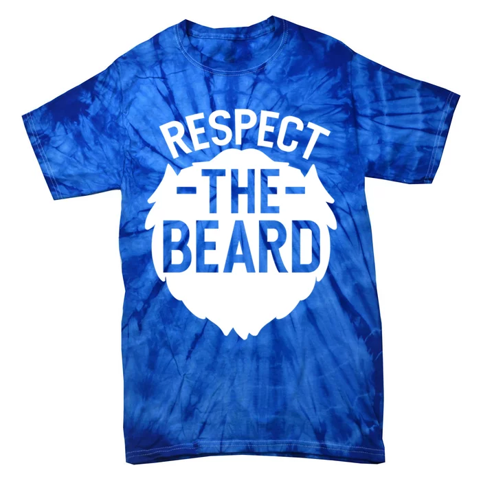 Funny Respect The Beard Funny Gift Tie-Dye T-Shirt