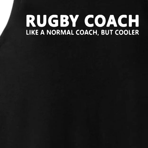 Funny Rugby Trainer Definition Rugby Coach Ladies Tri-Blend Wicking Tank