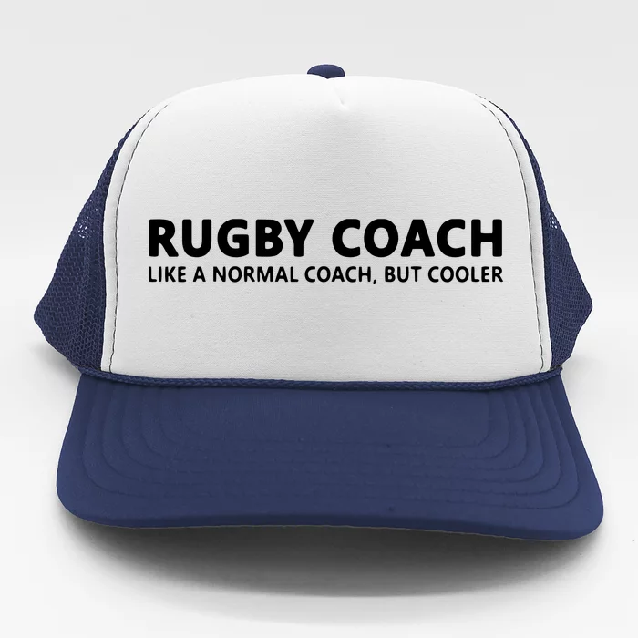 Funny Rugby Trainer Definition Rugby Coach Trucker Hat