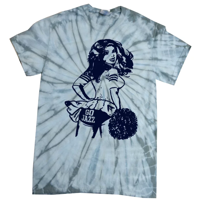 Funny Retro Utah Cheerleader Tie-Dye T-Shirt