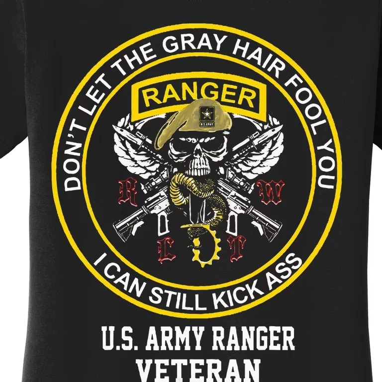 Funny Retired Us Ranger Veteran Usa Military Vet Women's T-Shirt