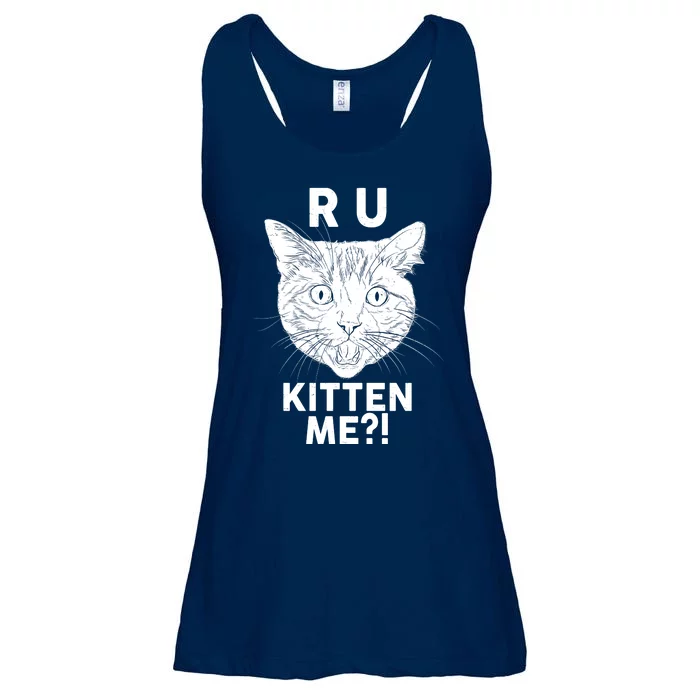 Funny R U Kitten Me Are You Kidding Me Cat Ladies Essential Flowy Tank