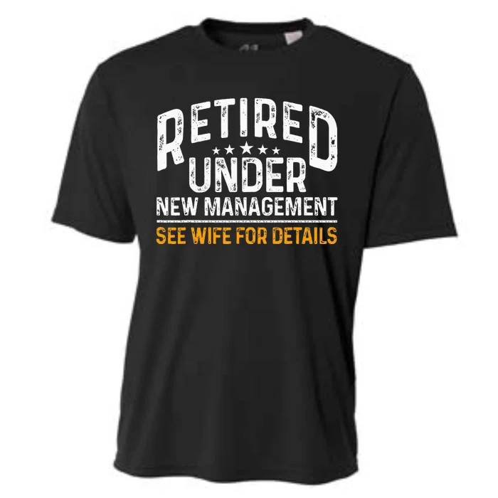 Funny Reitret Under New Managet Retiring Retired Cooling Performance Crew T-Shirt