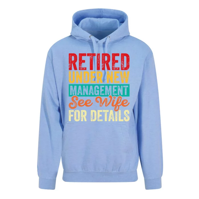 Funny Retired Under New Aget See Wife For Details Gift Unisex Surf Hoodie