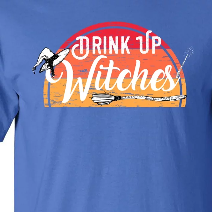 Funny Retro Up Witches Celebrate Halloween Party Gift Tall T-Shirt