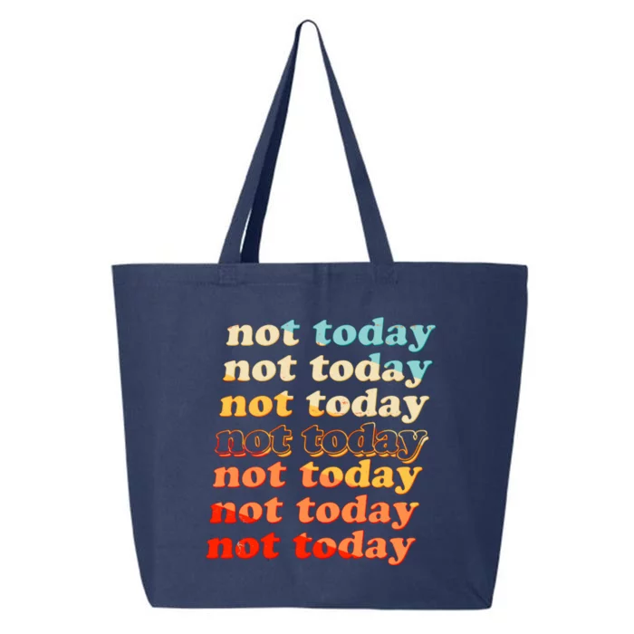 Funny Retro Vintage Not Today 25L Jumbo Tote