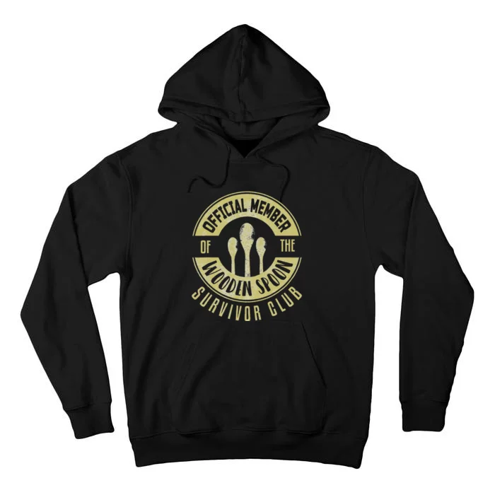 Funny Retro Vintage Wooden Spoon Survivor Tall Hoodie