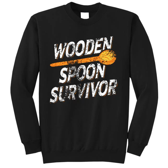 Funny Retro Vintage Wooden Spoon Survivor Sweatshirt