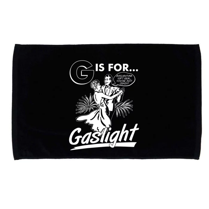 Funny Retro Vintage G Is For Gaslight Microfiber Hand Towel