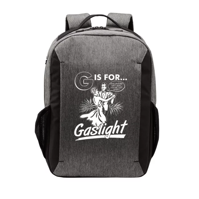 Funny Retro Vintage G Is For Gaslight Vector Backpack