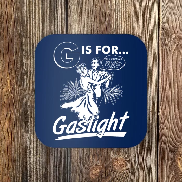 Funny Retro Vintage G Is For Gaslight Coaster