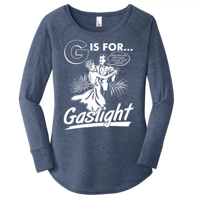 Funny Retro Vintage G Is For Gaslight Women's Perfect Tri Tunic Long Sleeve Shirt