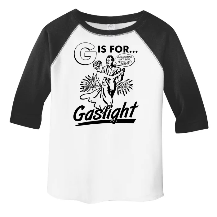 Funny Retro Vintage G Is For Gaslight Toddler Fine Jersey T-Shirt