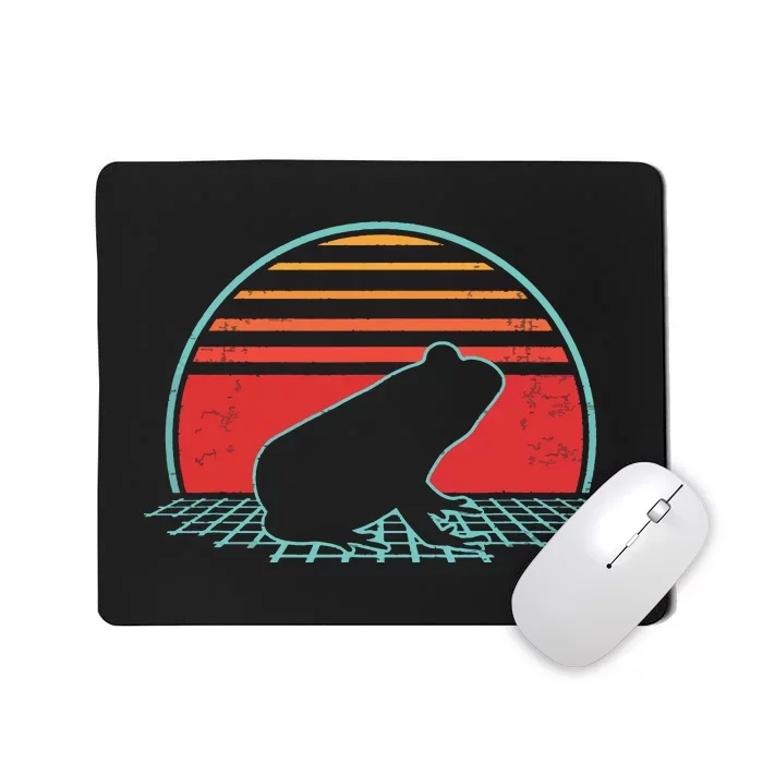 Frog Retro Vintage Toad 80s Style Animal Lover Gift Mousepad