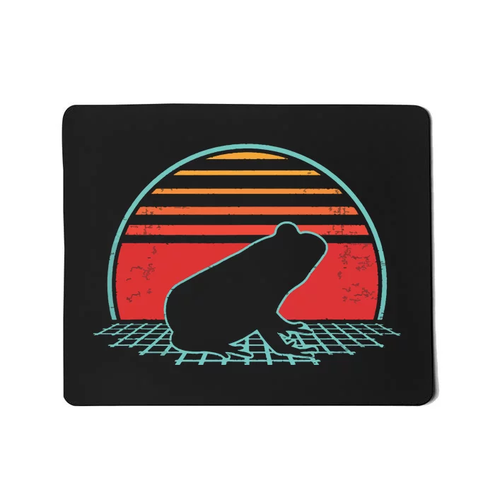 Frog Retro Vintage Toad 80s Style Animal Lover Gift Mousepad