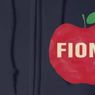 Fiona Retro Vintage Apple Full Zip Hoodie