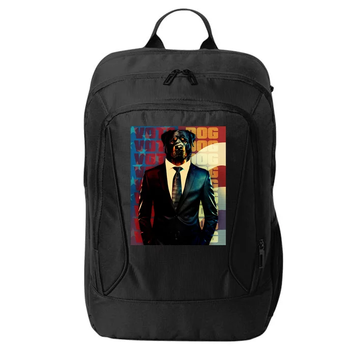 Funny Retro Vintage Election Vote Dog City Backpack