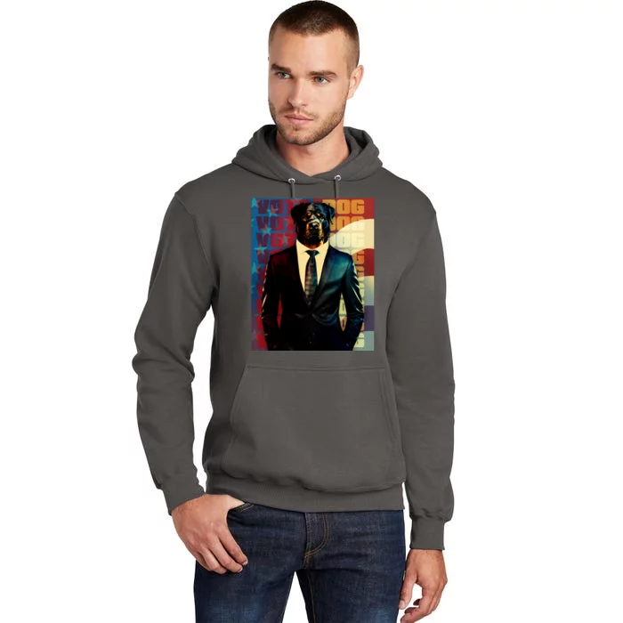 Funny Retro Vintage Election Vote Dog Tall Hoodie